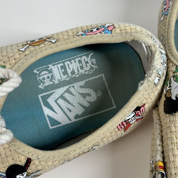 Vans One Piece Authentic Nami Straw Hat Crew Shoe Sneaker Men 6.5 / Womens 8 - Picture 13 of 16